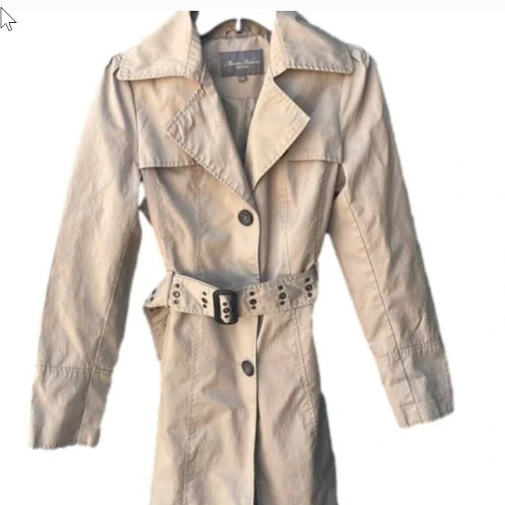 Marvin Richards Belted Trench coat Women’s, size Medium, Tan